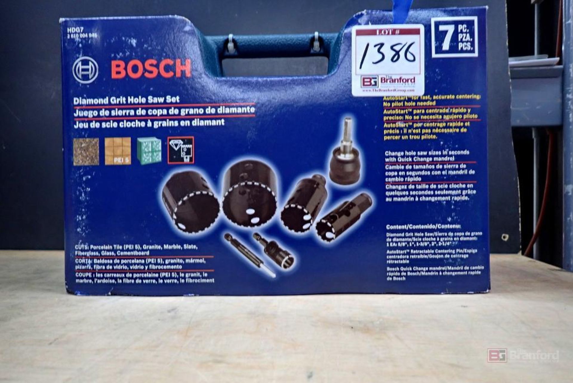 Bosch HDG7 Diamond Grit Hole Saw Set