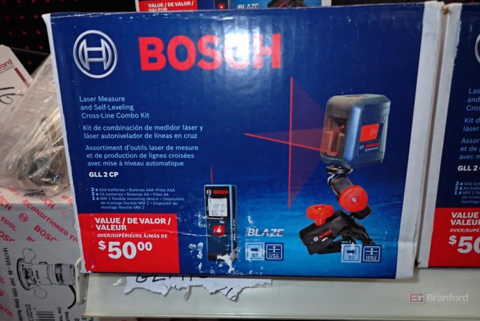 Bosch GLL 2 CP Laser Measure & Self-Leveling Cross-Line Combo Kit - Image 2 of 4