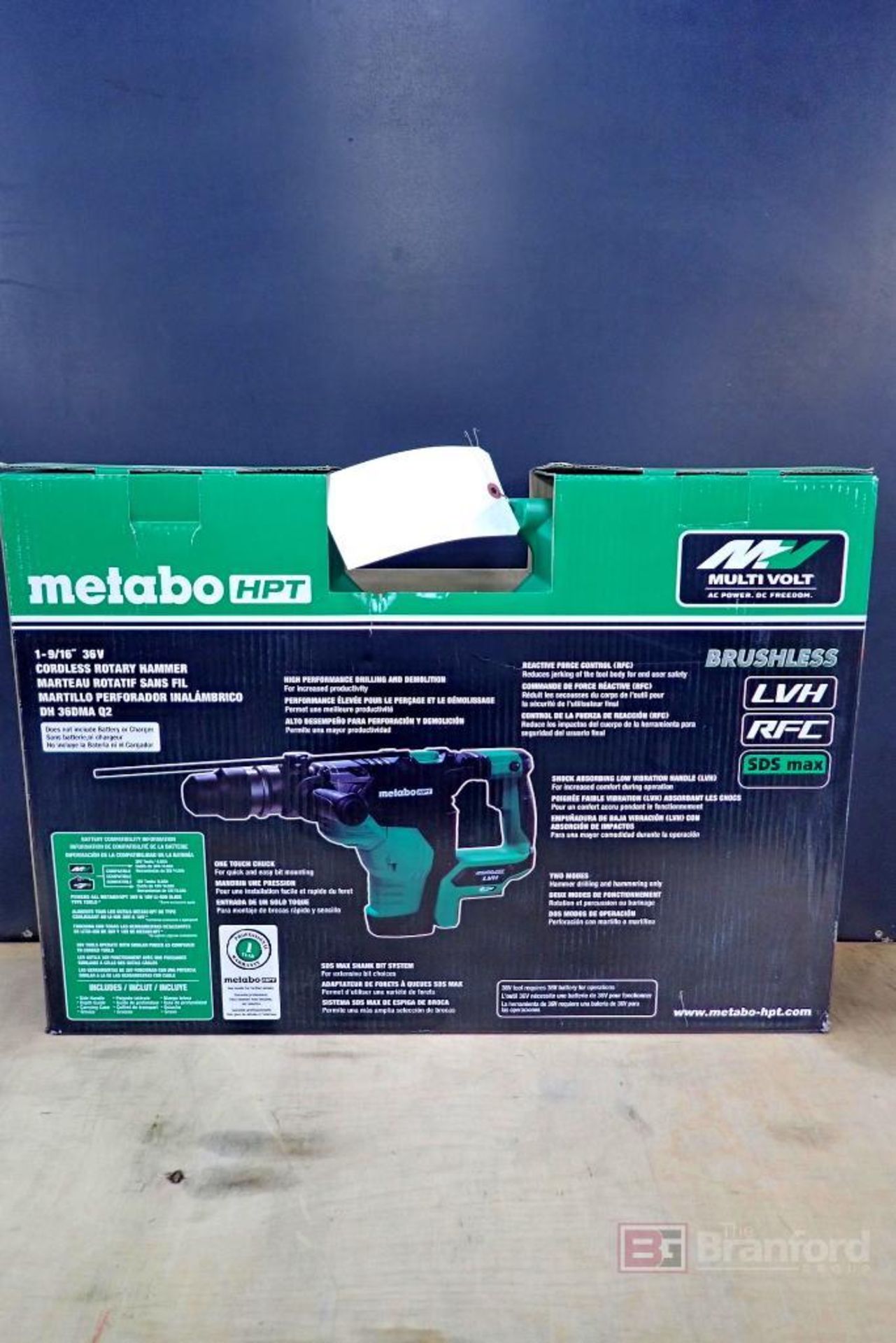 Metabo HPT DH36DMA Cordless Rotary Hammer - Image 5 of 7