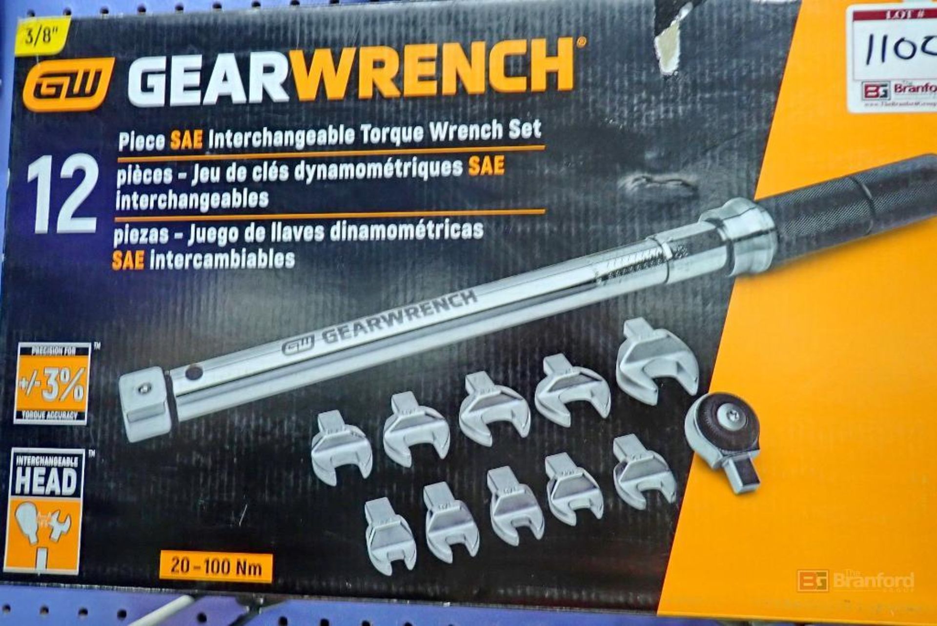GearWrench 89452 12 Pc. SAE Interchangeable Torque Wrench Set