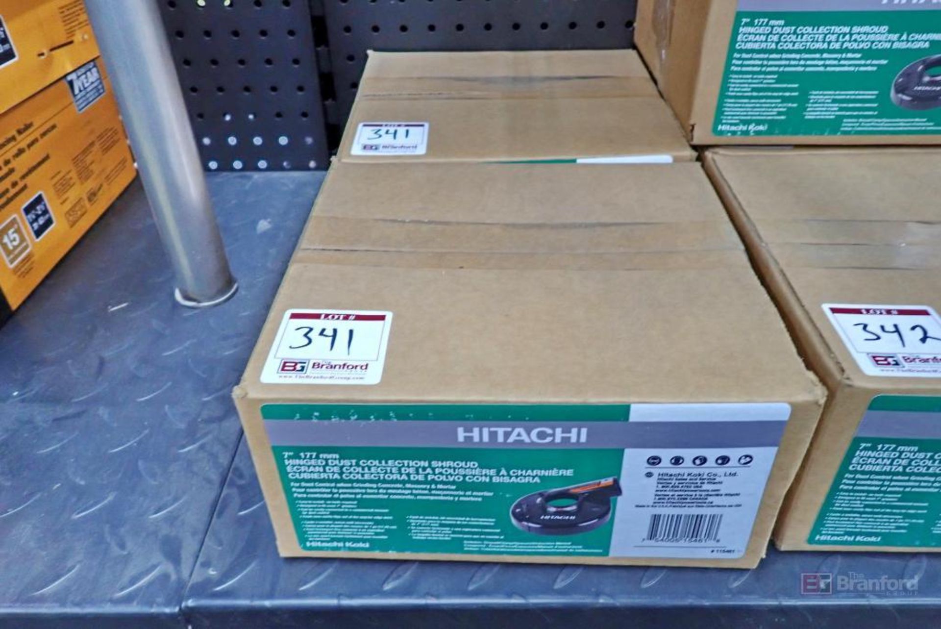 (2) Hitachi 115461 7" 177mm Hinged Dust Collection Shrouds