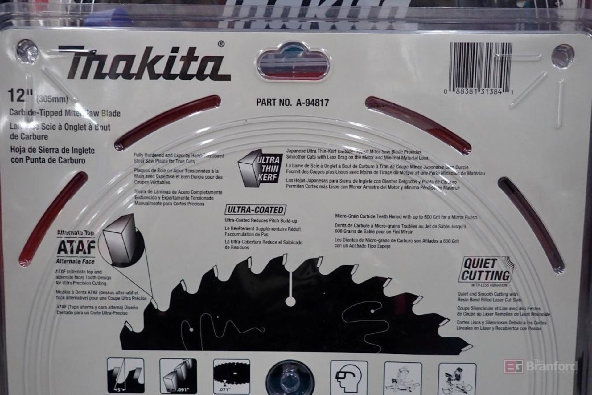 (5) Makita A-94817 12" Carbide Tipped Miter Saw Blades - Image 3 of 5