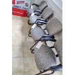 (4) Stationary Office Chairs