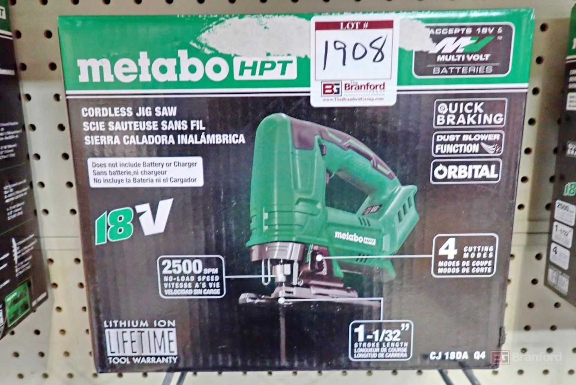 Metabo HPT CJ 18DA Q4 Cordless Jig Saw - Tool Only - Image 2 of 4