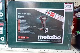 Metabo SSD 18LTX 200BL Cordless Impact Driver