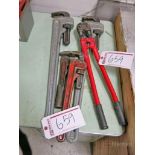 Assorted Pipe Wrenches