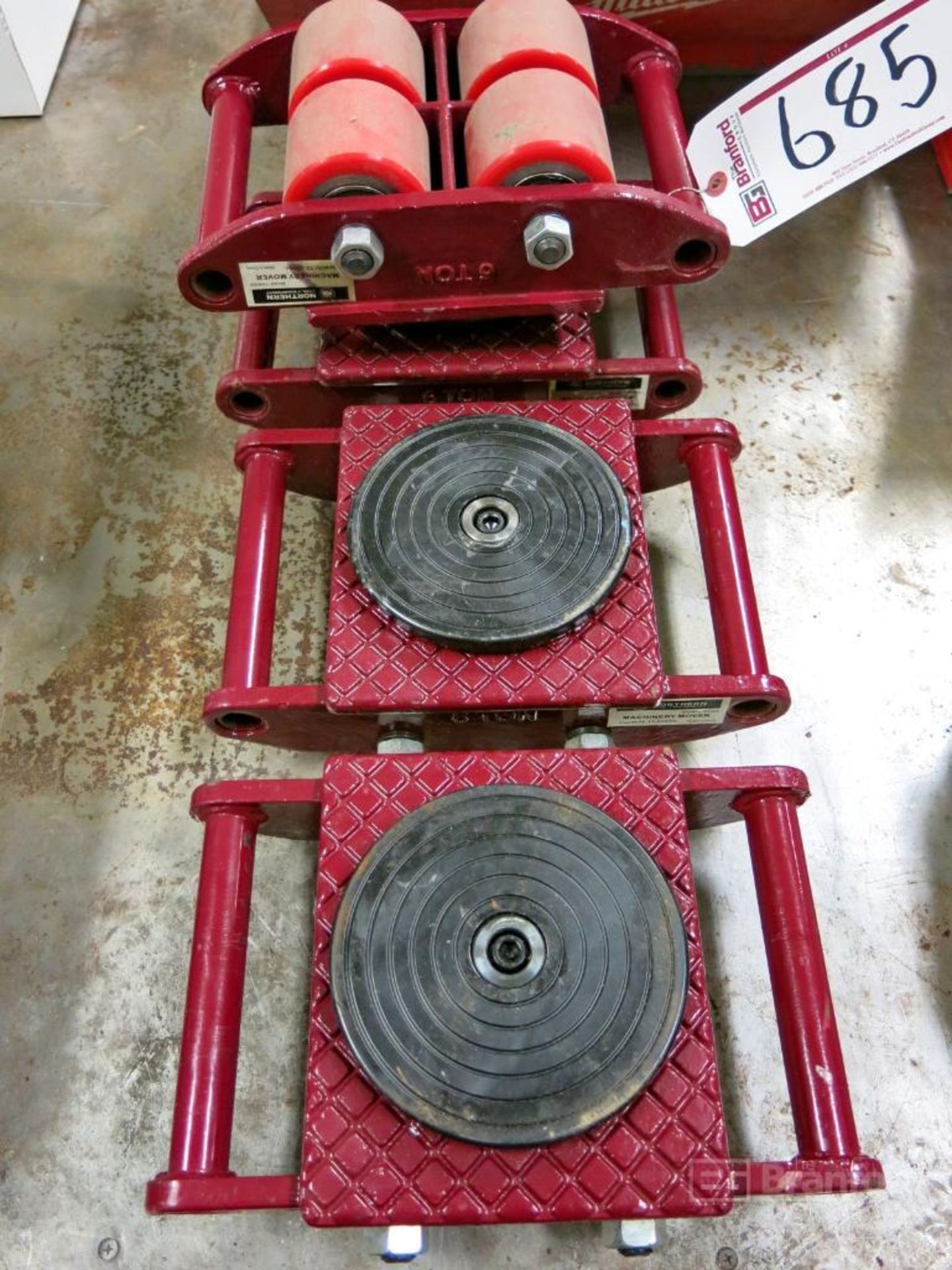 (4) Northern Tool Equipment Model 144009 6-Ton Cap. Machinery Moving Dolleys