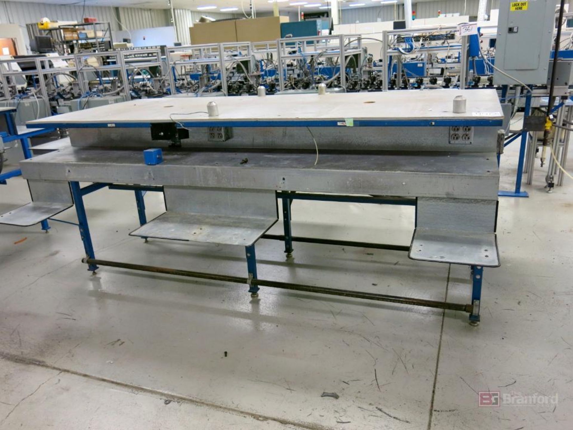 (3) Heavy Duty Double Side 4-Station Assembly Work Benches - Image 3 of 6