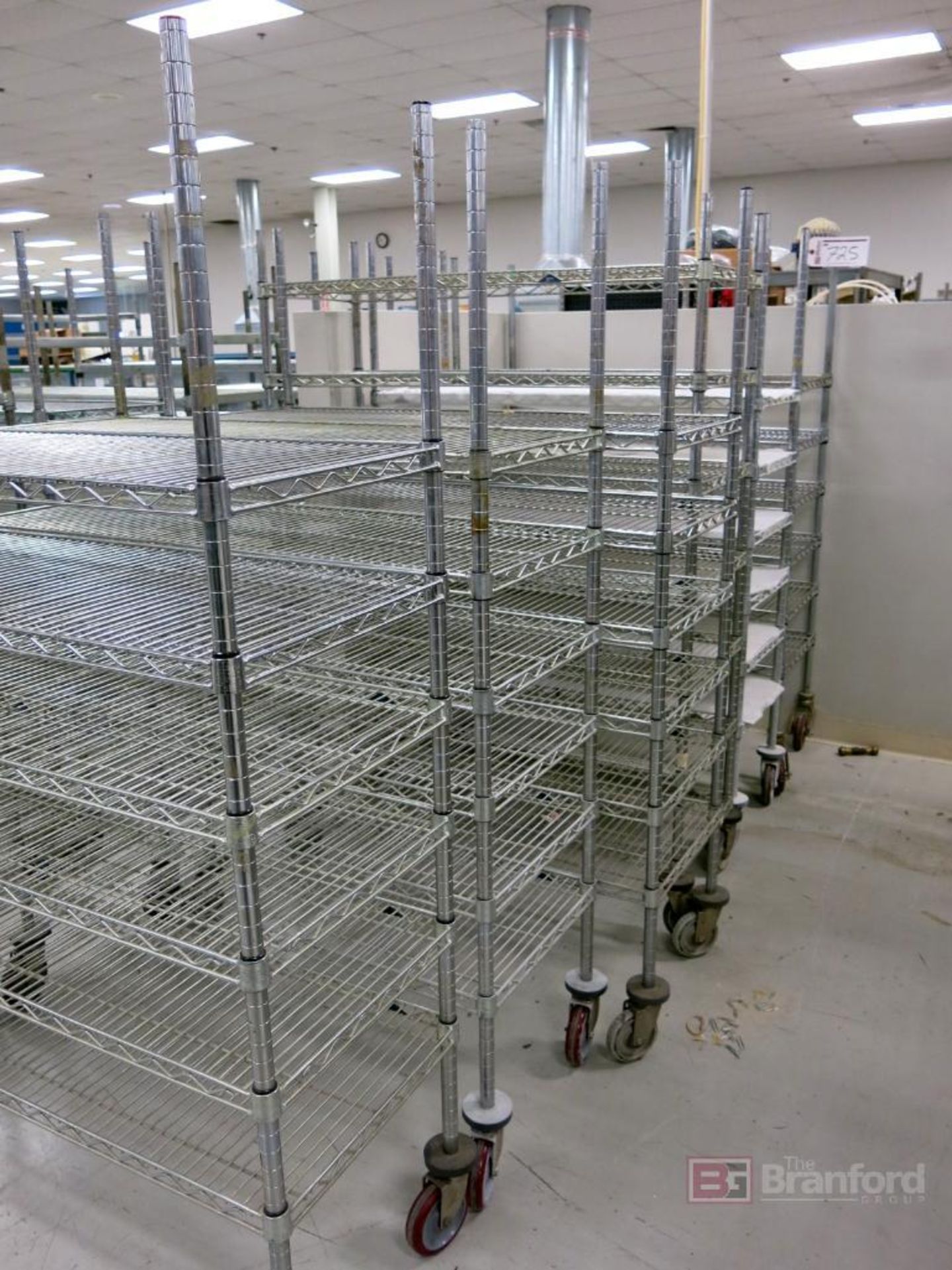 (6) Metro Style Wire Shelf Castered Shelving Units - Image 2 of 2