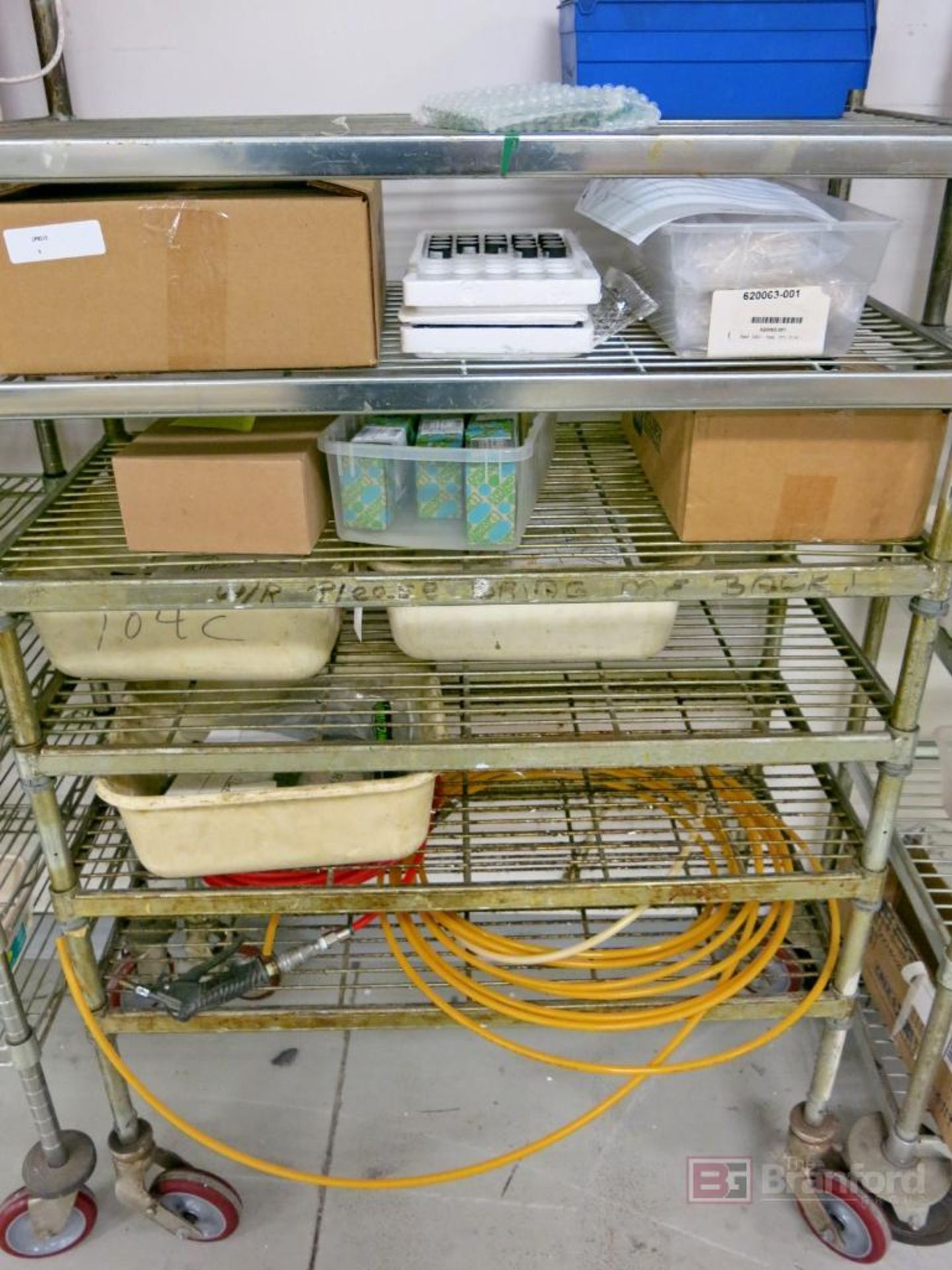 (8 Metro Style Wire Castered Racks w/ Contents - Image 5 of 11