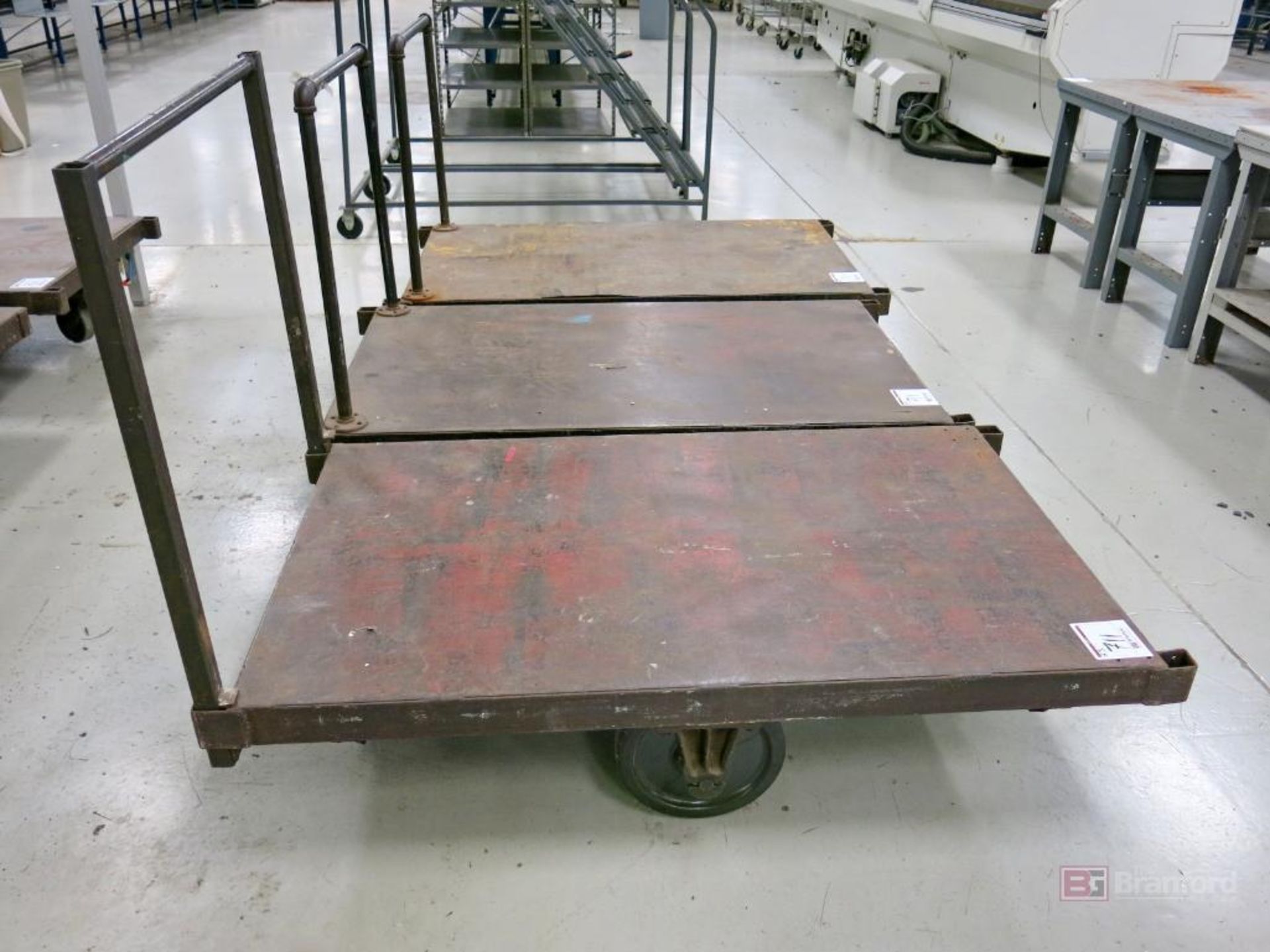 Lot of 60" x 36" Flatbed Heavy Duty Carts - Image 2 of 2