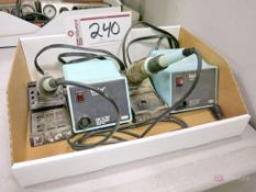 (2) Weller Model WTCPT Solder Workstations