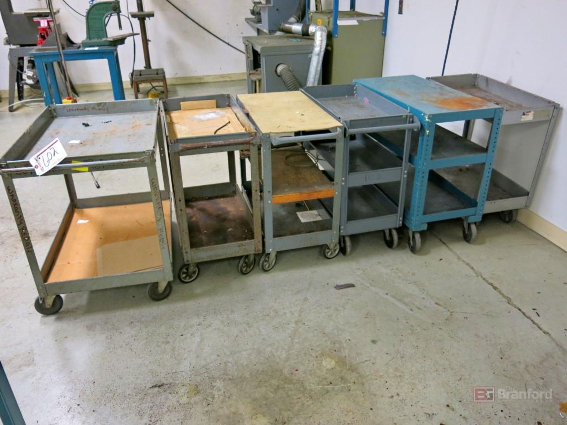 (6) Metal Castered Carts