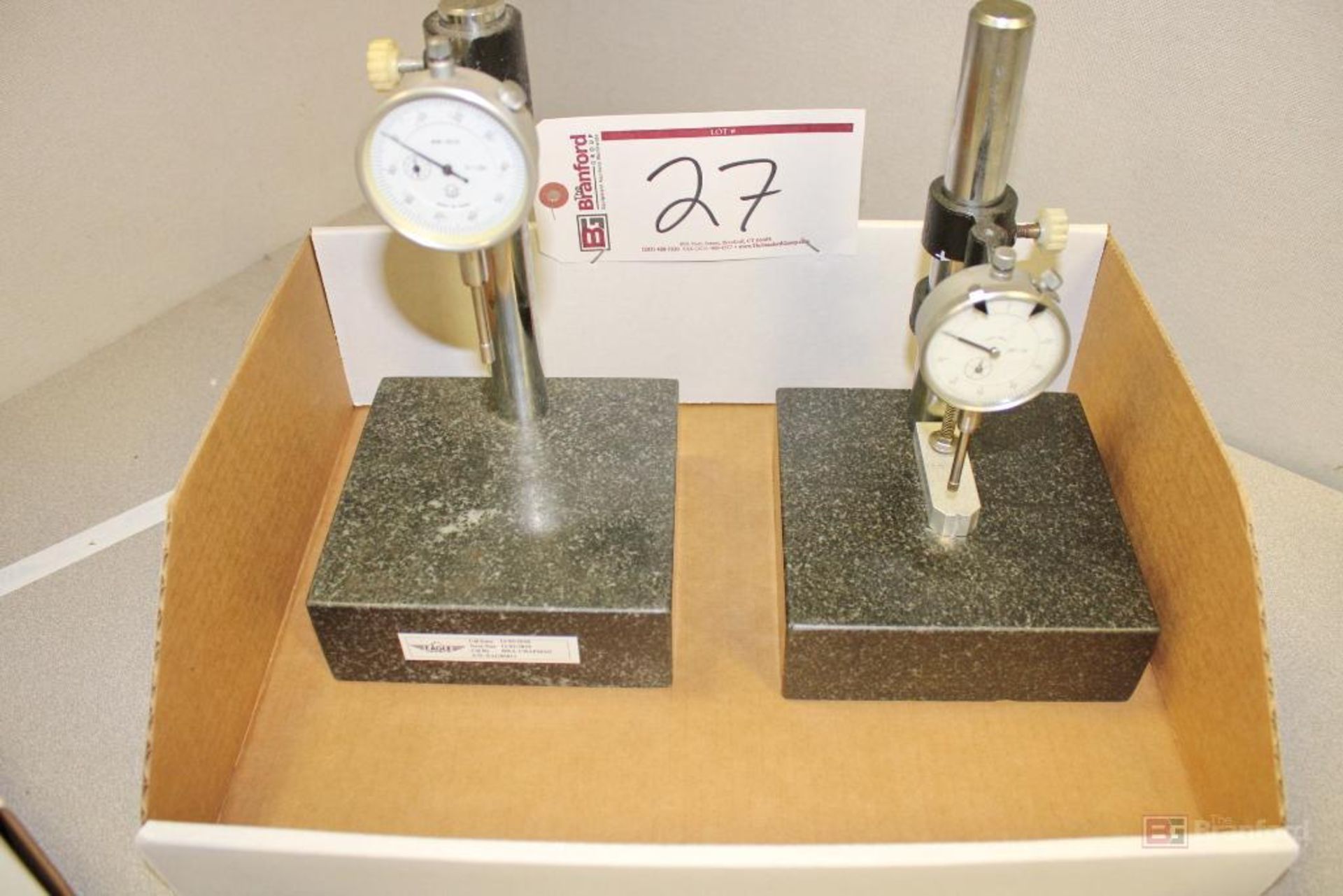 (2) Granite Base Indicator Stands