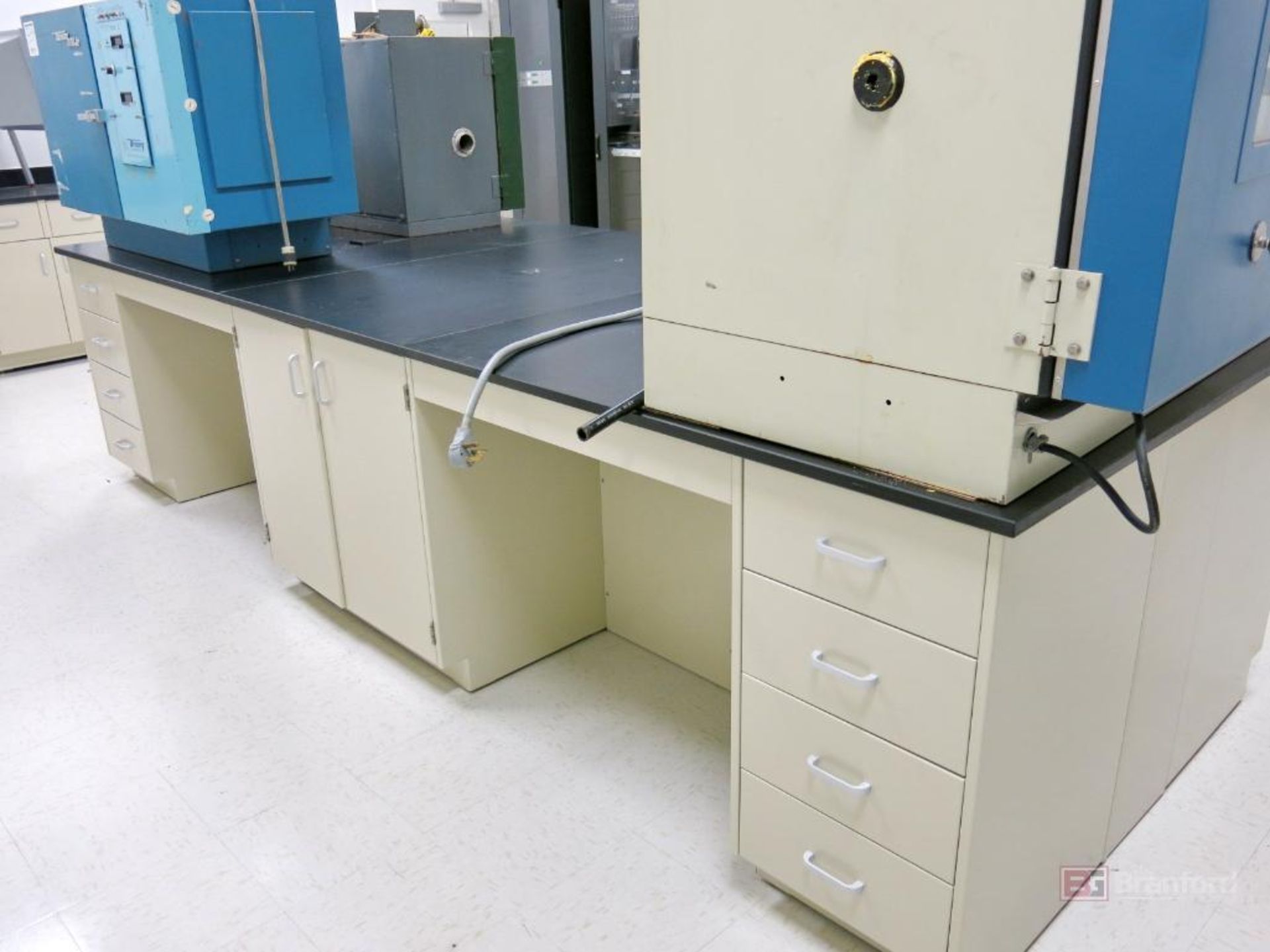 Large Lot of Modular Soapstone Top Laboratory Work Benches - Image 3 of 5