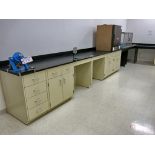 Large Lot of Modular Soapstone Top Laboratory Work Benches