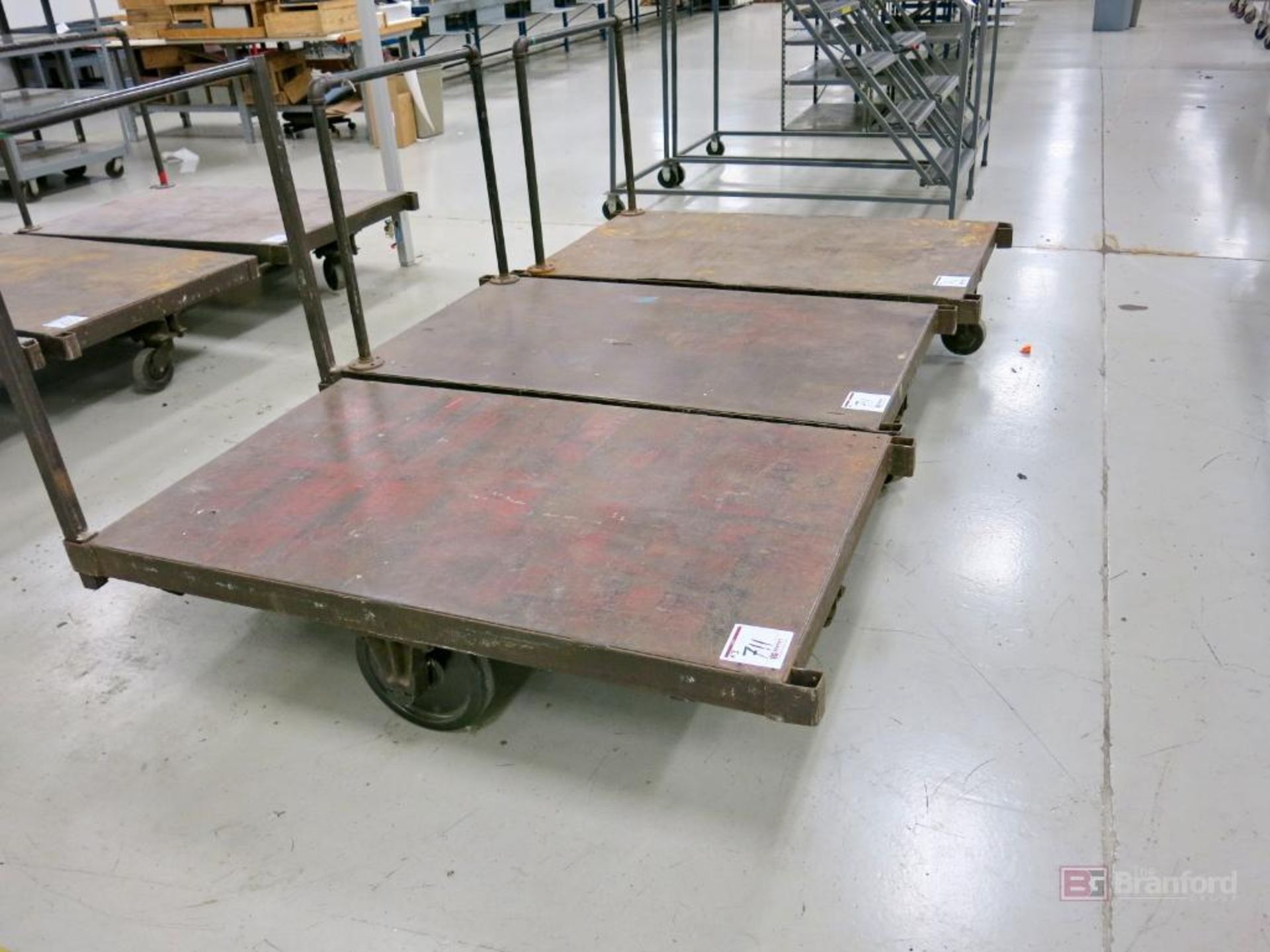 Lot of 60" x 36" Flatbed Heavy Duty Carts