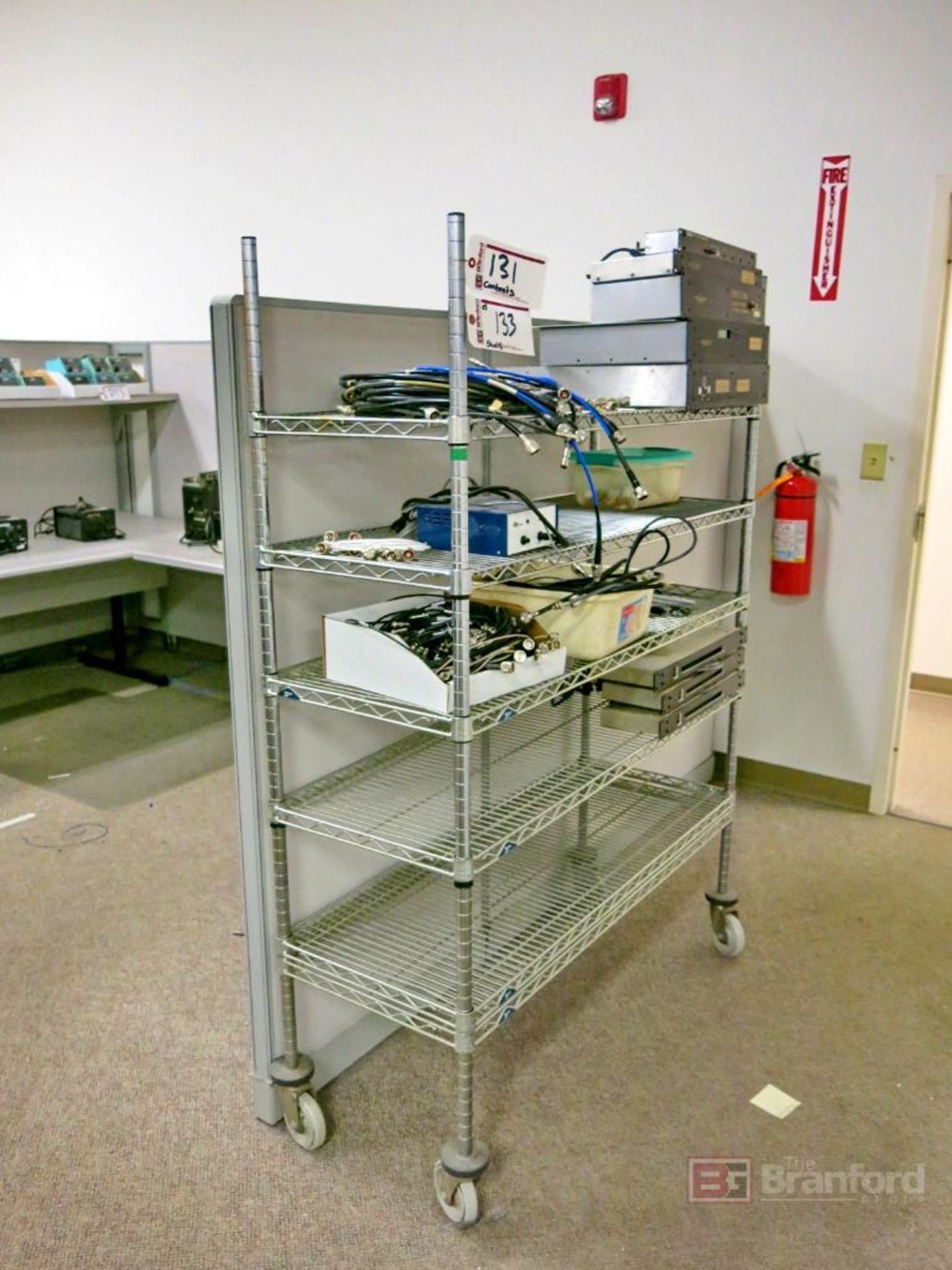 (5) Metro Style Castered Wire Racks
