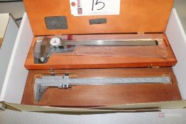 Starrett 14" Vernier, Starrett 12" Dial Caliper