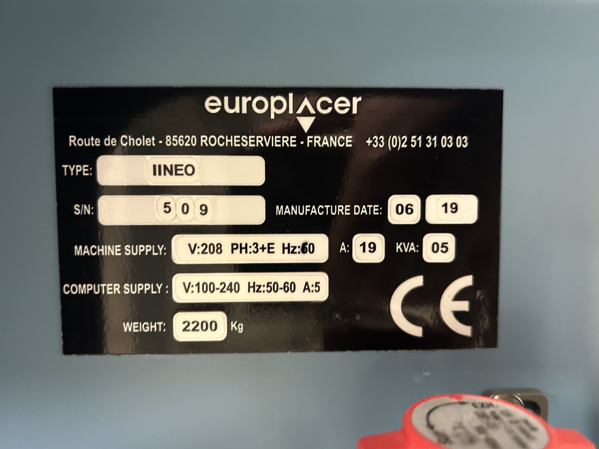 Europlacer Iineo Plus Single Head Surface Mount Machine - Image 9 of 17