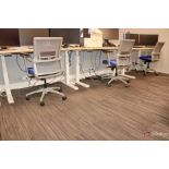 (3) Teknion Adjustable Standing Desks