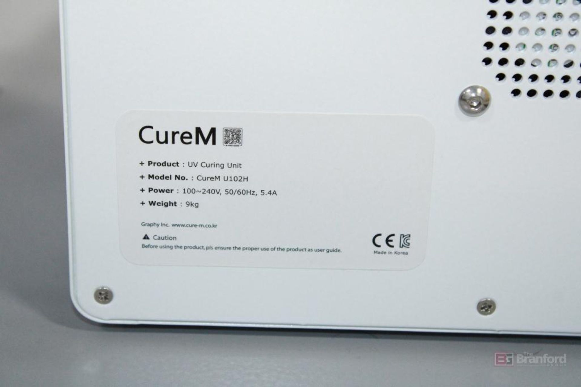 CureM UV Curing Unit Model CureM U102H - Image 4 of 4