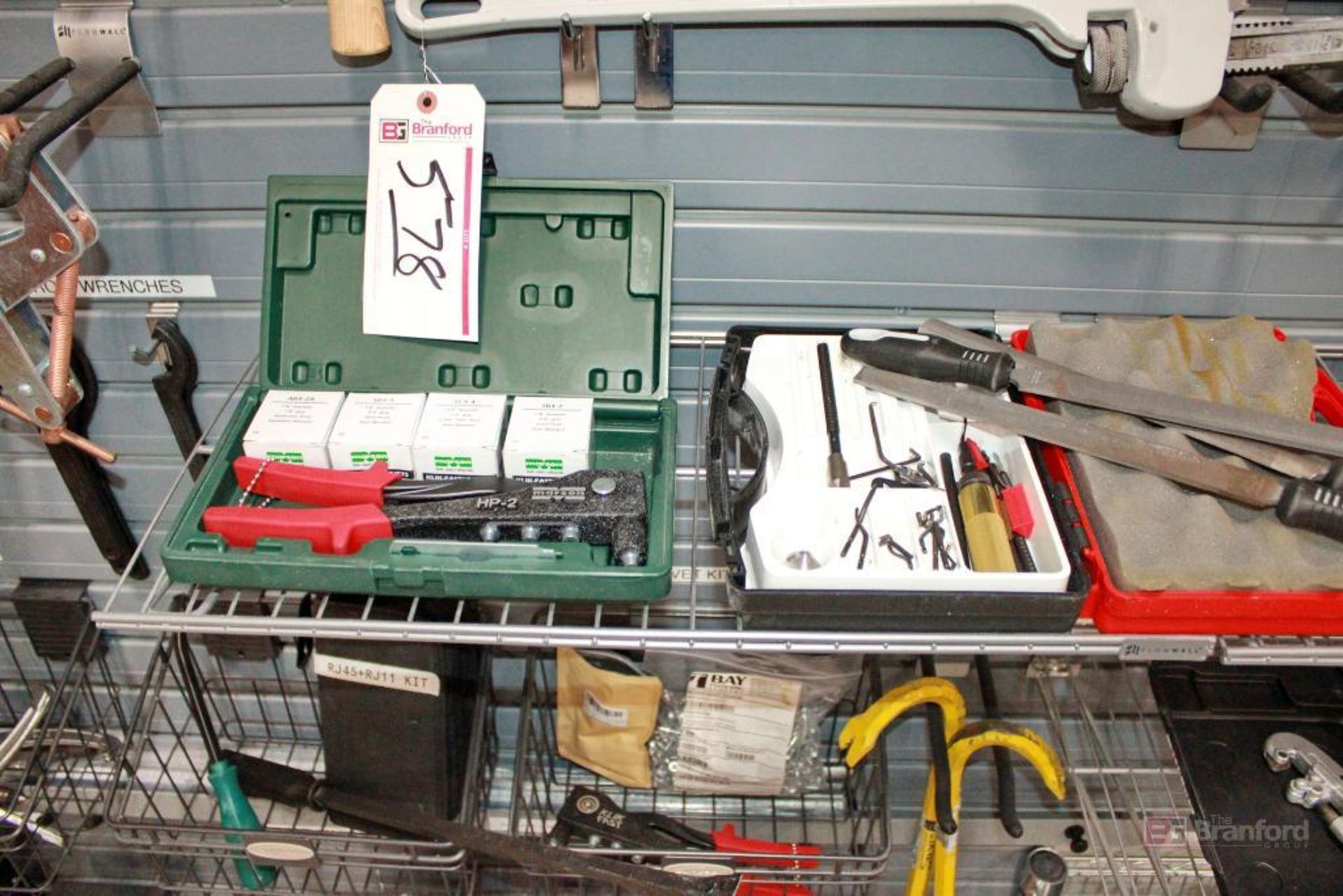 Contents of Tool Wall, with cart of tools - Image 9 of 11