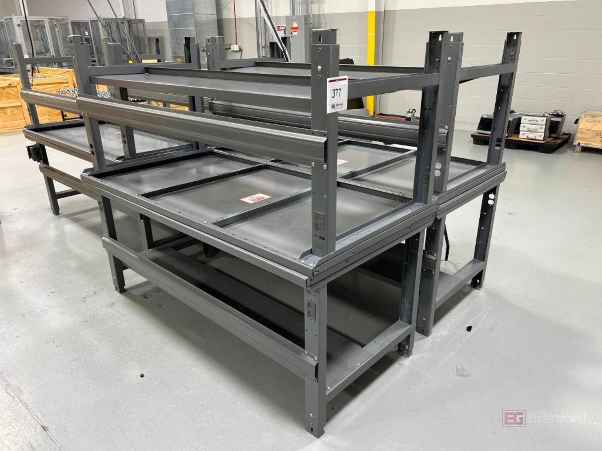 (4) 72” x 30” Uline Steel Tables