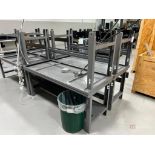 (4) 72” x 36” Uline Steel Tables