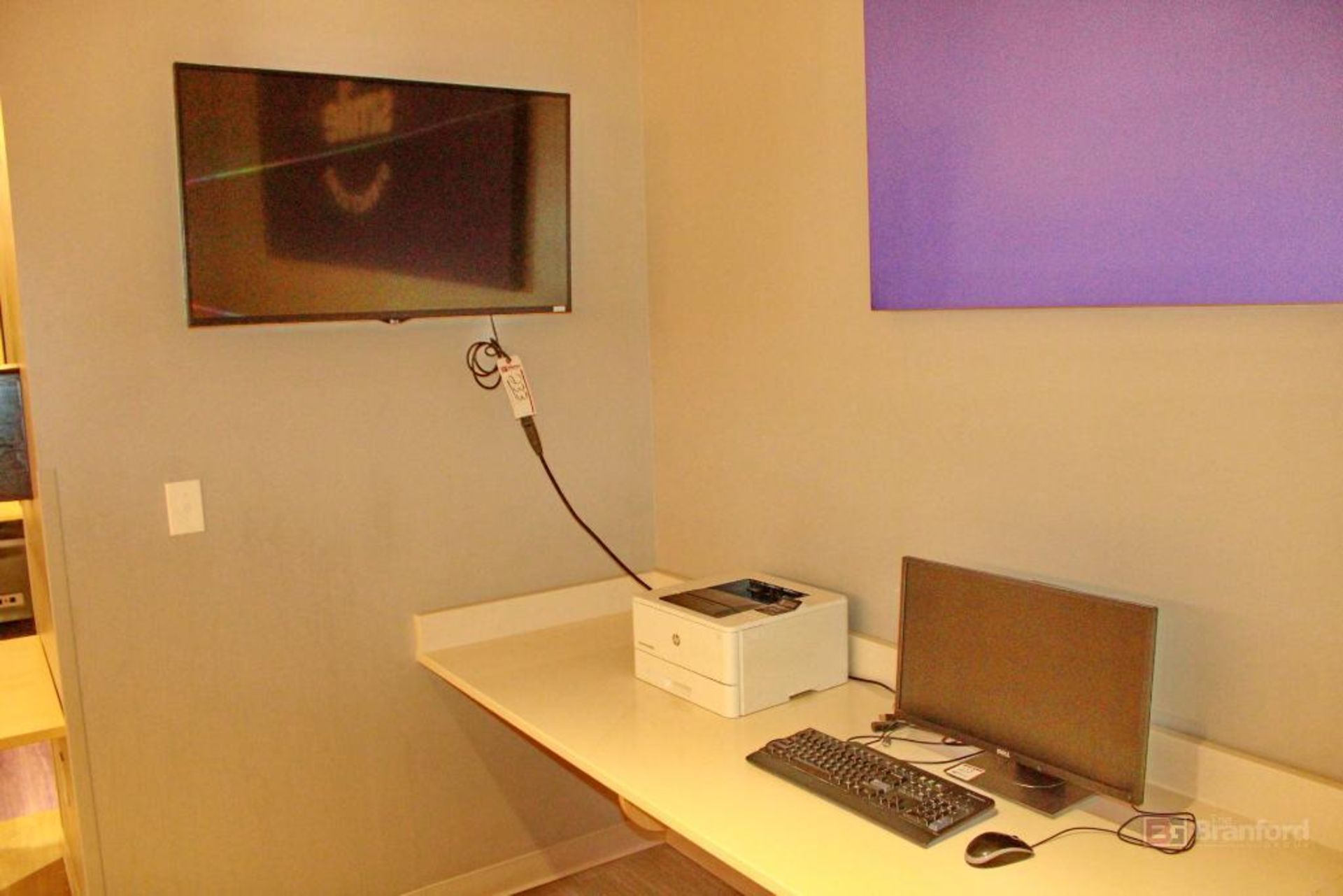 (3) LG Flatscreen TV’s & (2) Computer Stations
