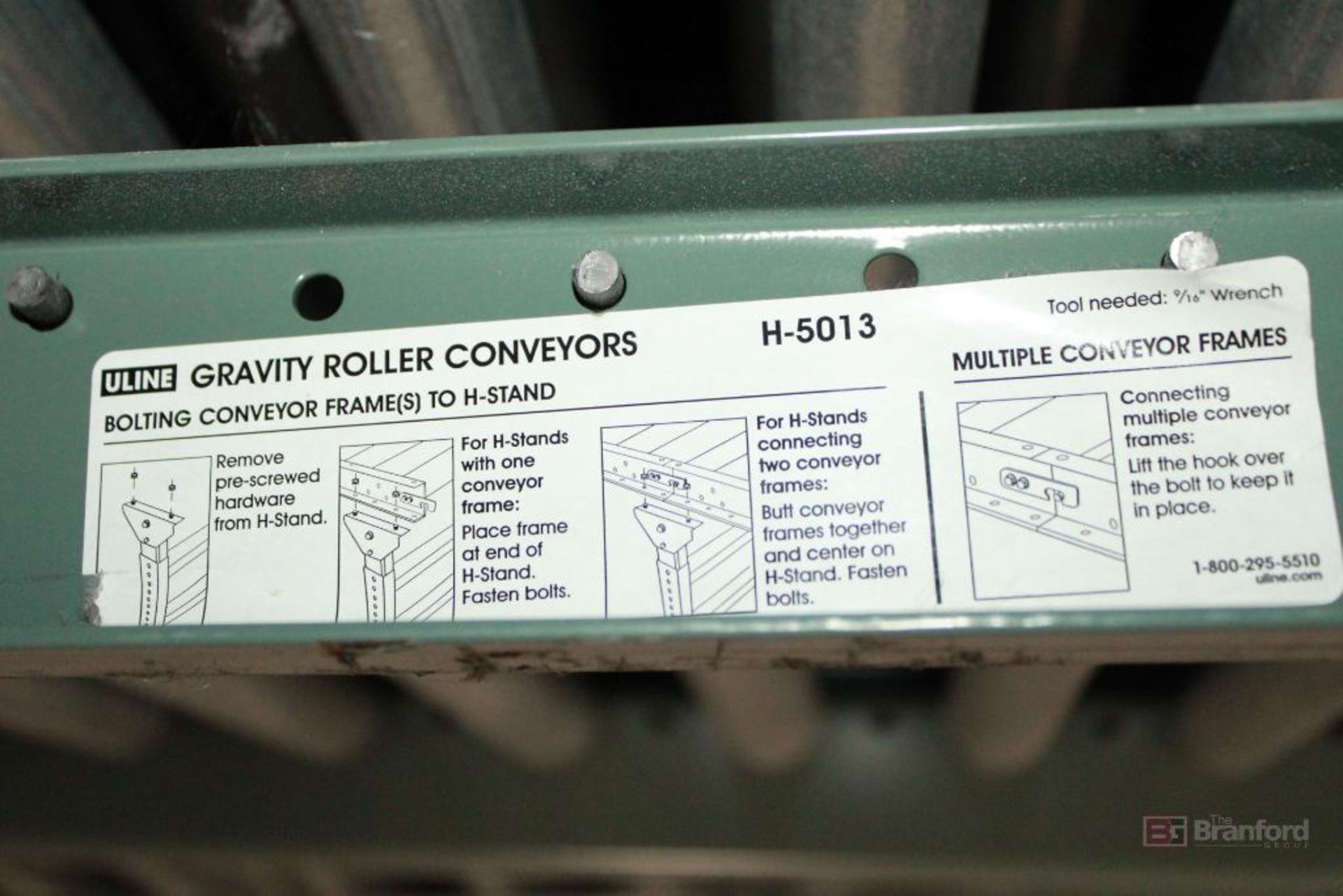 (18) Uline Sections of Gravity Roller Conveyors Model H-5013 - Image 3 of 3