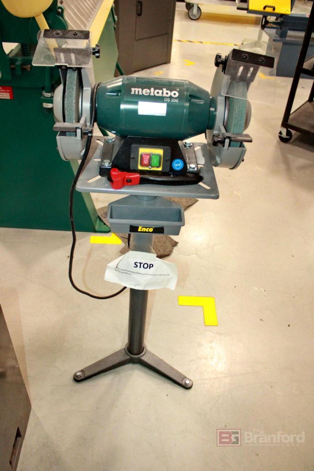 Metabo Bench Grinder Model DD 200 with Enco Stand