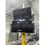 (4) 60 Inch Sharp Commercial Monitors, Pn-UH601