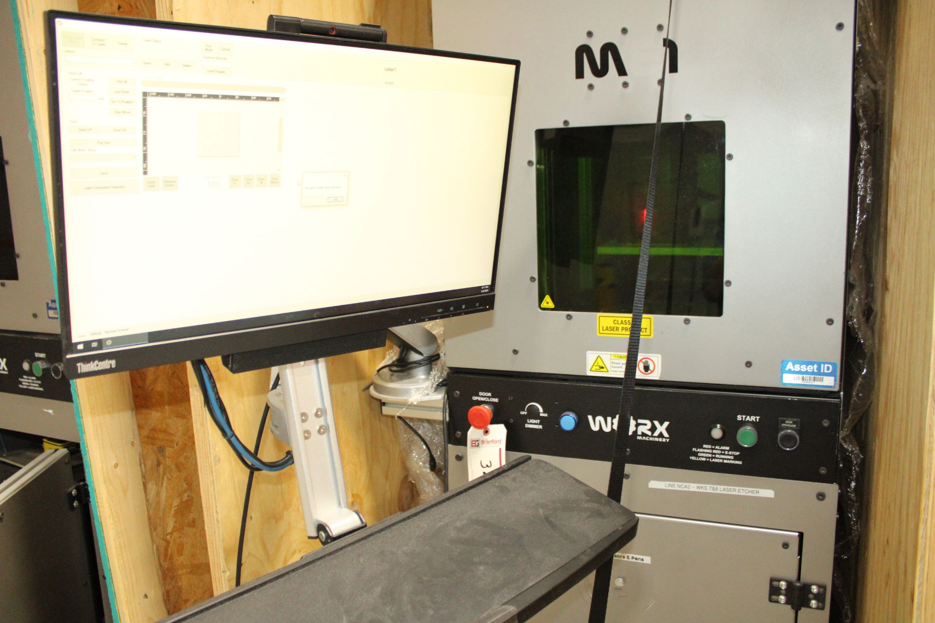 Keyence MD-F3200C 3-Axis Marking Laser w/ WORX ME1 Enclosure - Image 10 of 10