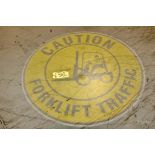 LED Projection “Caution Forklift Traffic” Floor Signs, Safety Lights