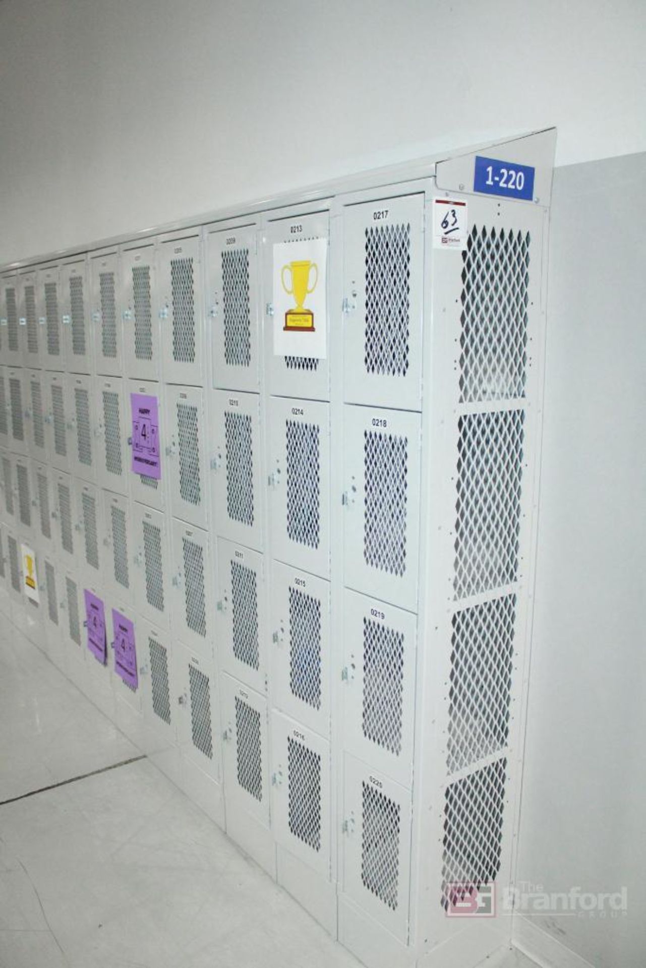 Lockers, Numbered 1-220