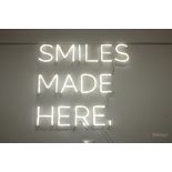 (2) Smiles Made Here. Sign, 27 x 29 inches