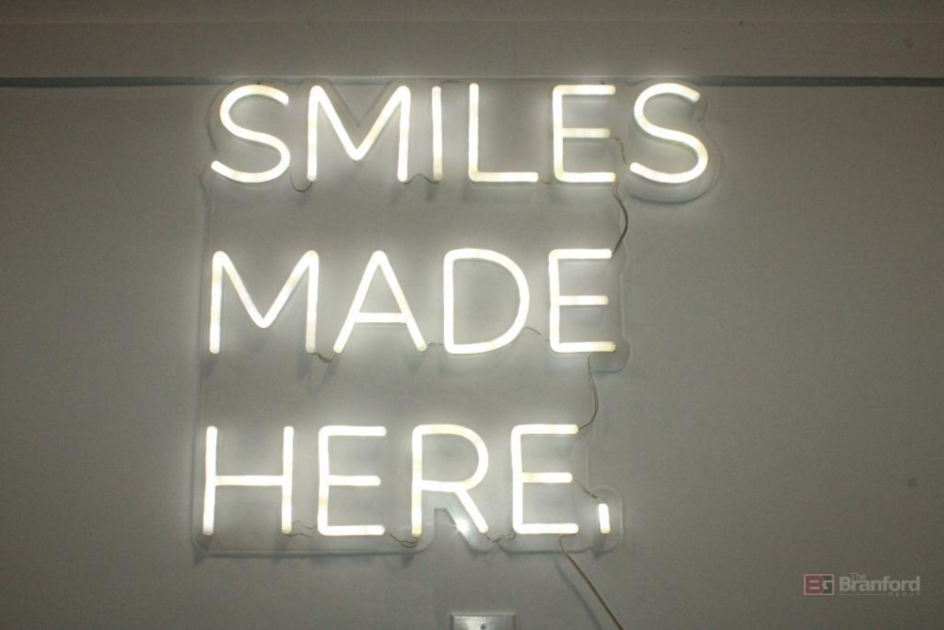 (2) Smiles Made Here. Sign, 27 x 29 inches