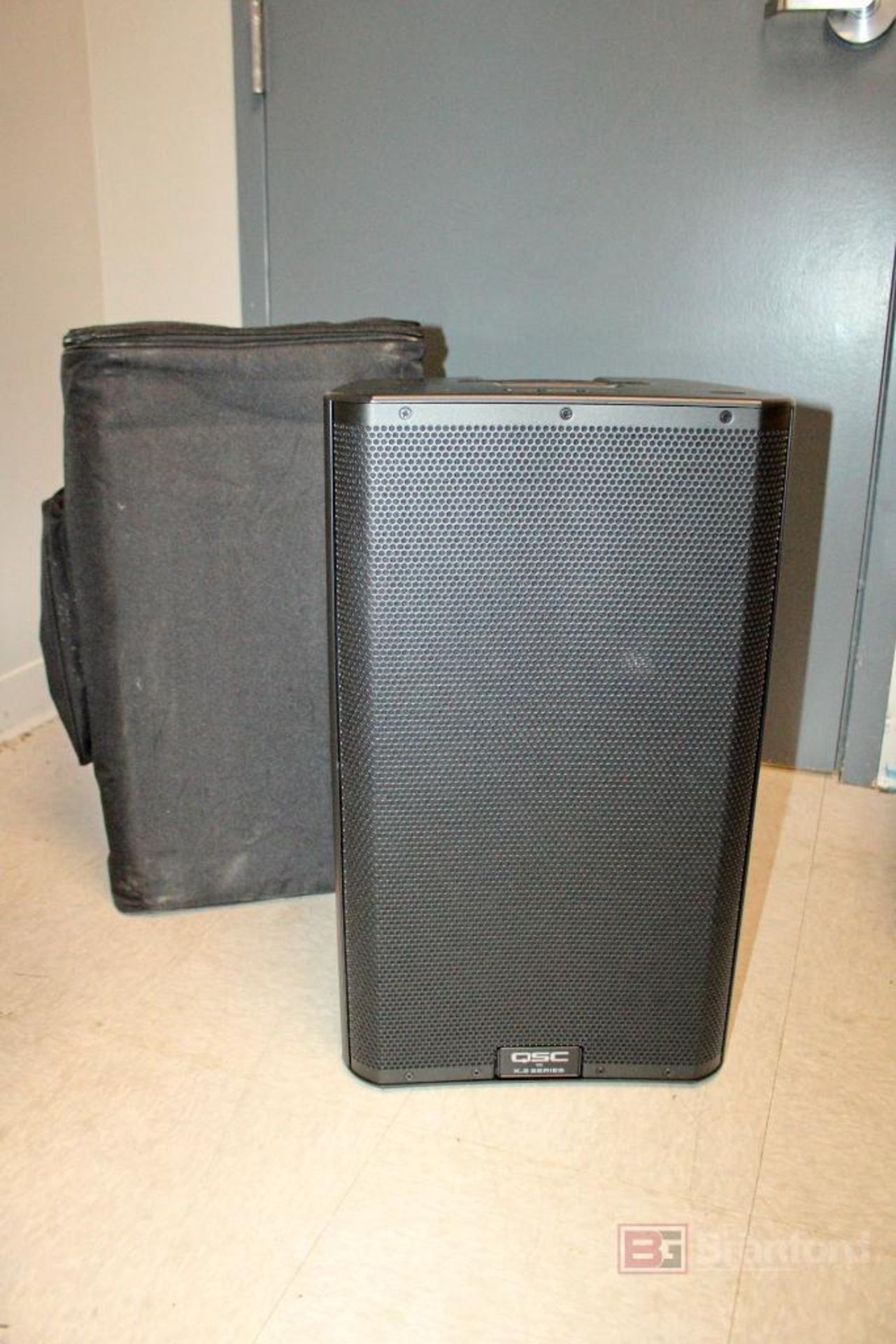 (2) QSC Speakers, PA System Model K12.2, with Soft Cases