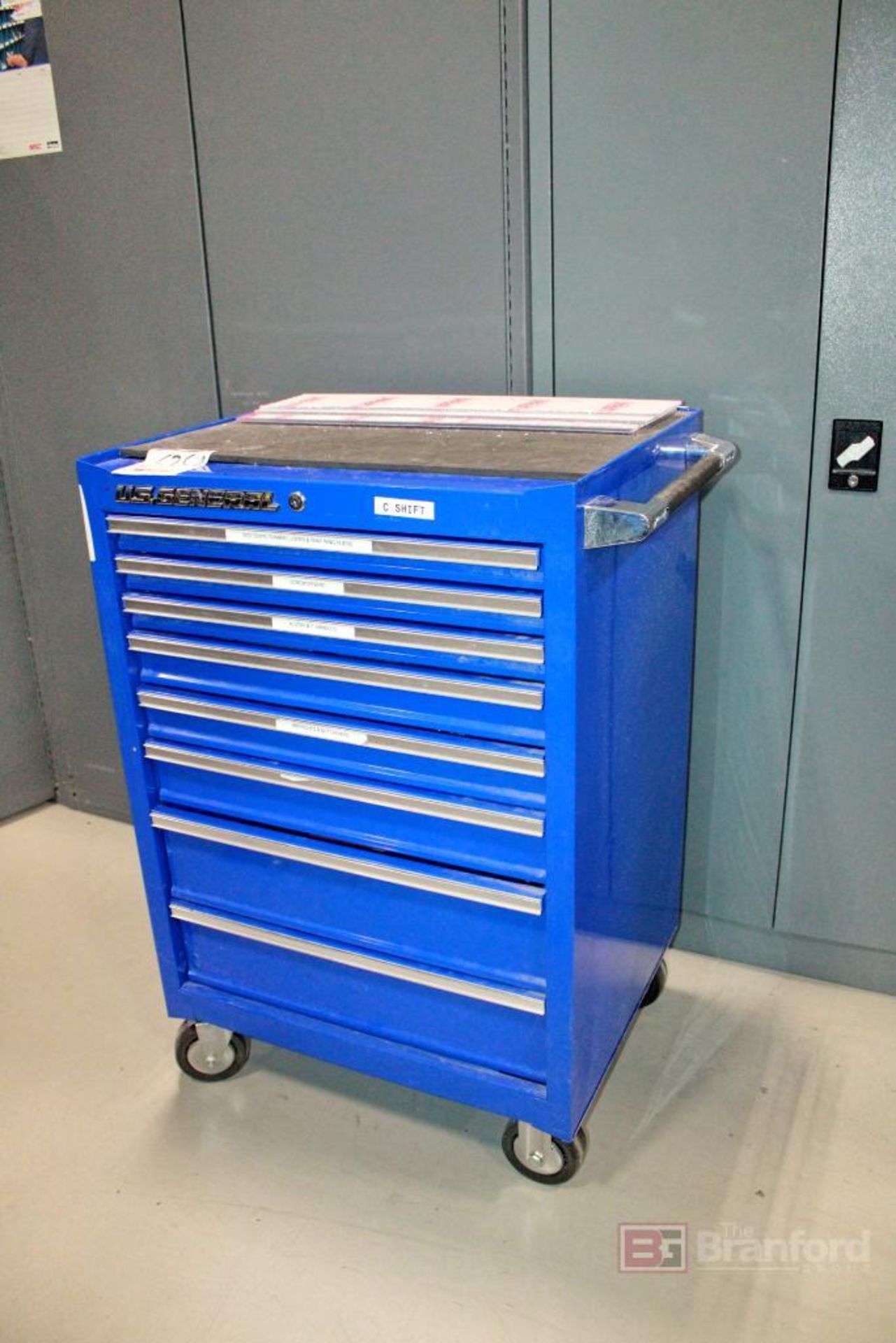 8-Drawer Rolling Tool Chest, U.S. General - Image 2 of 2