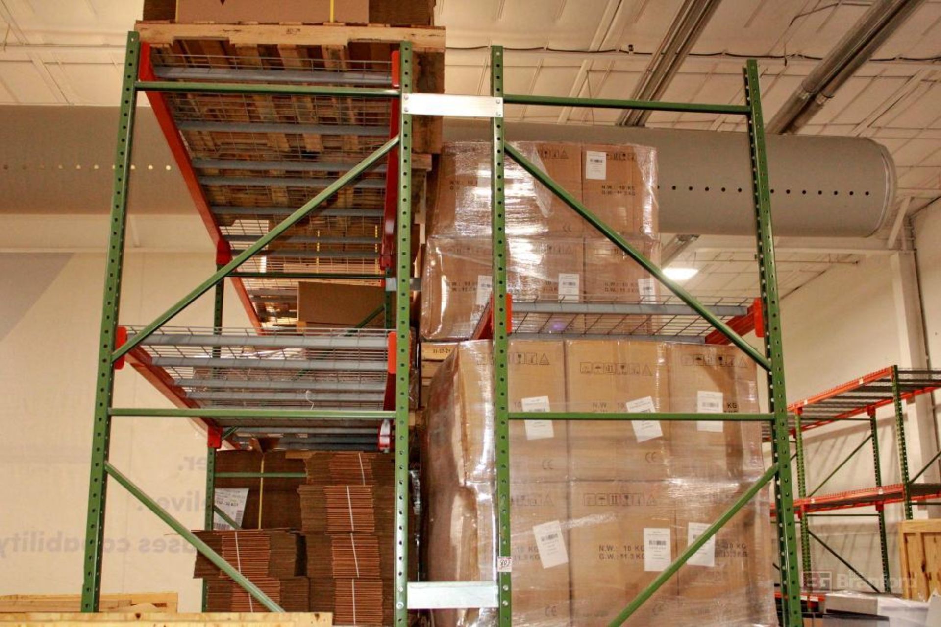 Pallet Racks, 12 Ft Tall, Six, 8ft Sections - Image 2 of 3