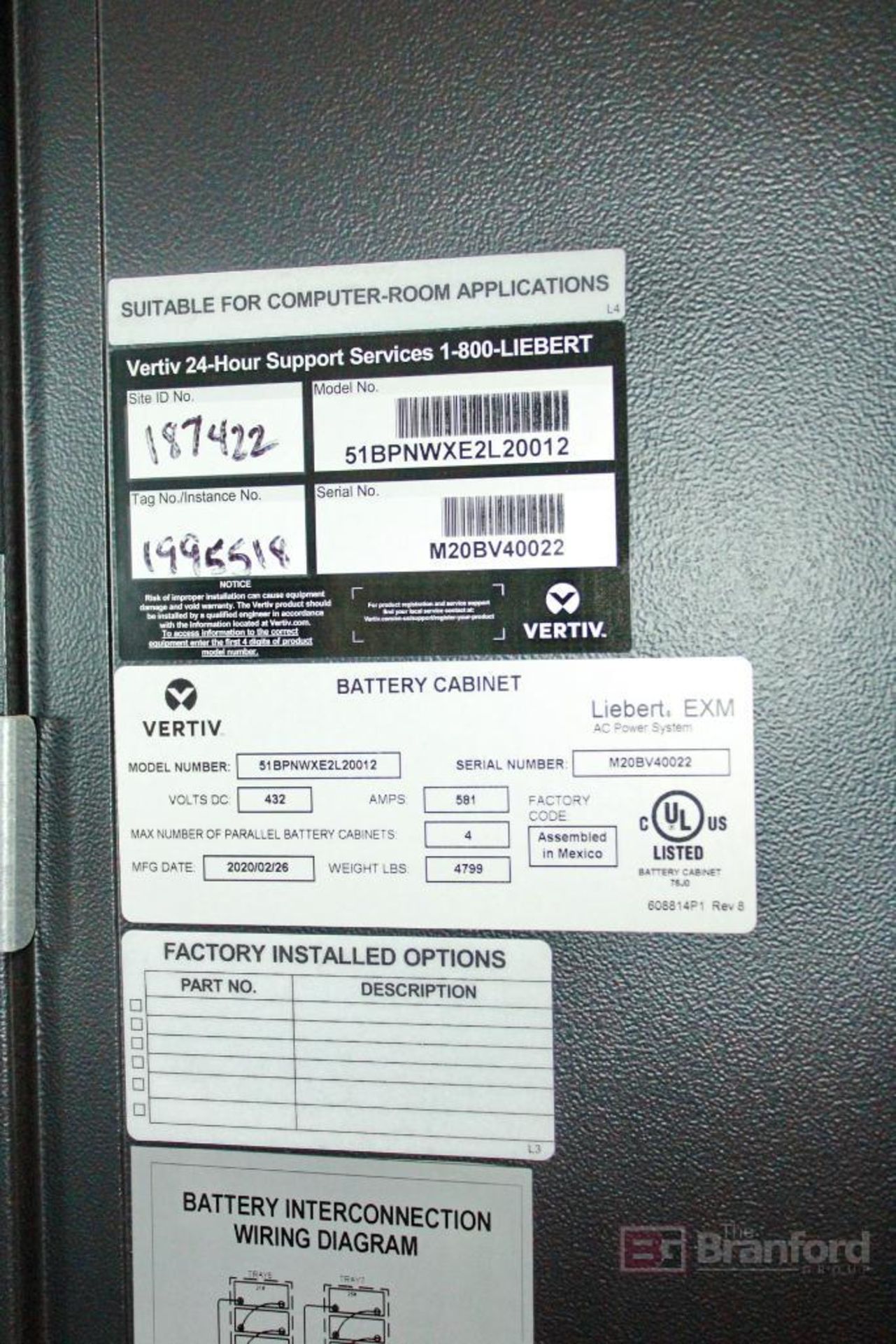 Vertiv Liebert EXM 51SA250NAA003A8 250-kVA AC Power UPS System, (2020) - Image 19 of 19