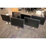 (7) Dell Computer Monitors, Adjustable