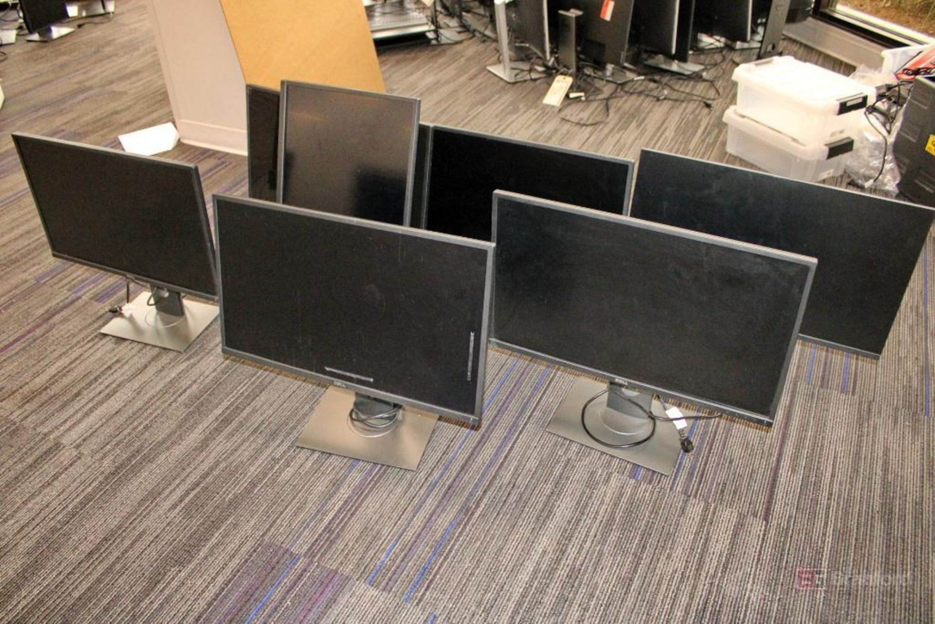 (7) Dell Computer Monitors, Adjustable