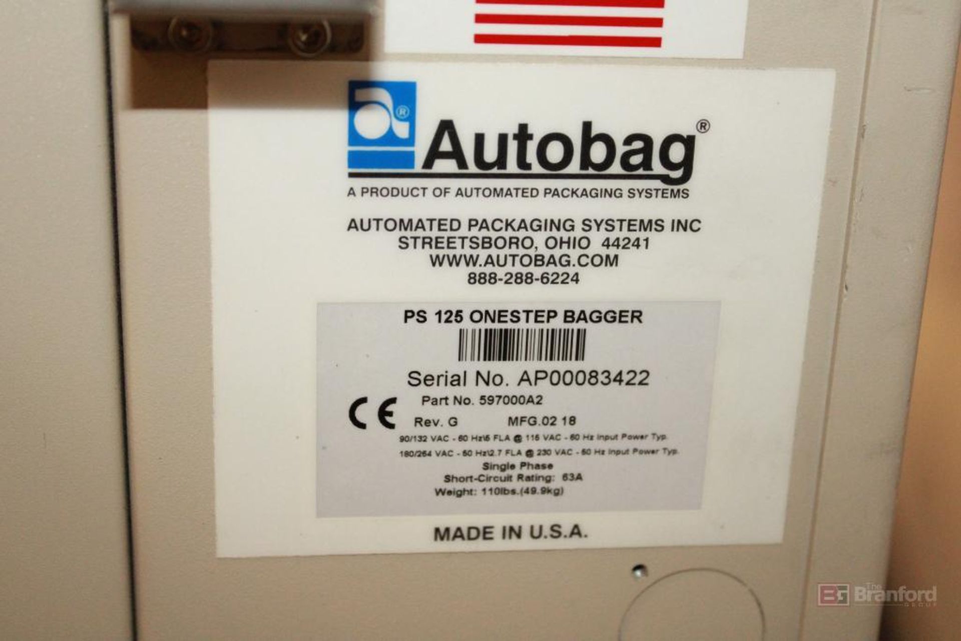 Autobag PS125 OneStep Bagger Pacesetter Autobag - Image 4 of 4