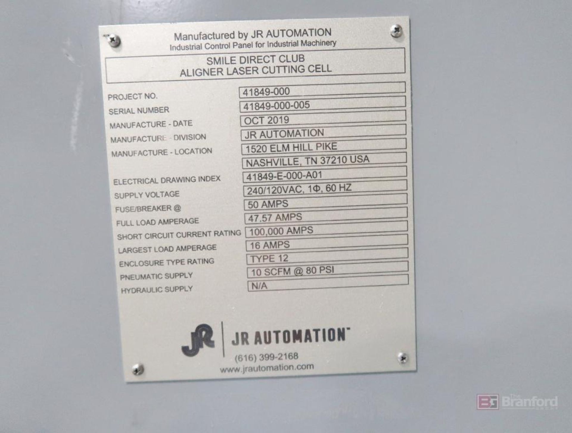 BULK BID: JR Automation Complete Aligner Production / Laser Cutting Line (Line F) (2019) - Image 43 of 43