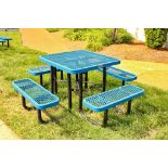 (2) Square Outdoor Picnic Tables