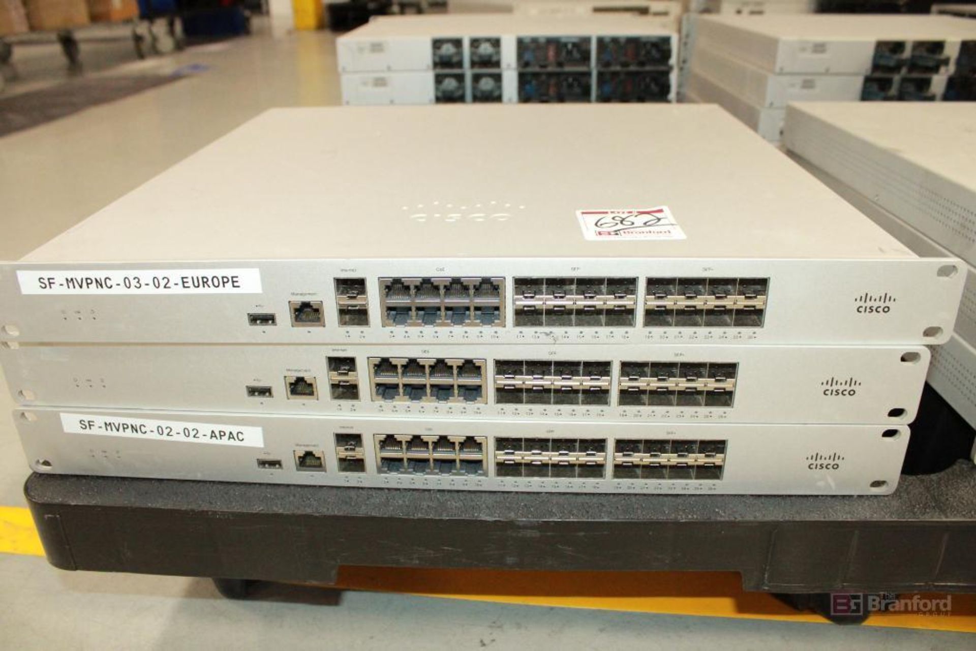 (3) Cisco Meraki MX250 Router, Model MX250-HW