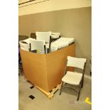 (38) Uline Folding Chairs & (1) Chair Organizer Carts