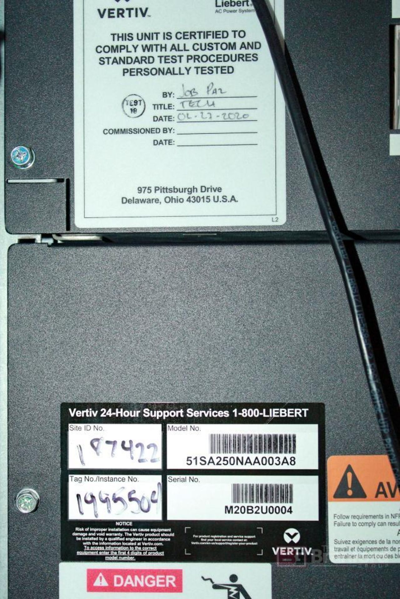 Vertiv Liebert EXM 51SA250NAA003A8 250-kVA AC Power UPS System, (2020) - Image 13 of 18